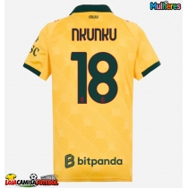 Camisa de Futebol AC Milan Christopher Nkunku #18 Equipamento Alternativo Mulheres 2025-26 Manga Curta